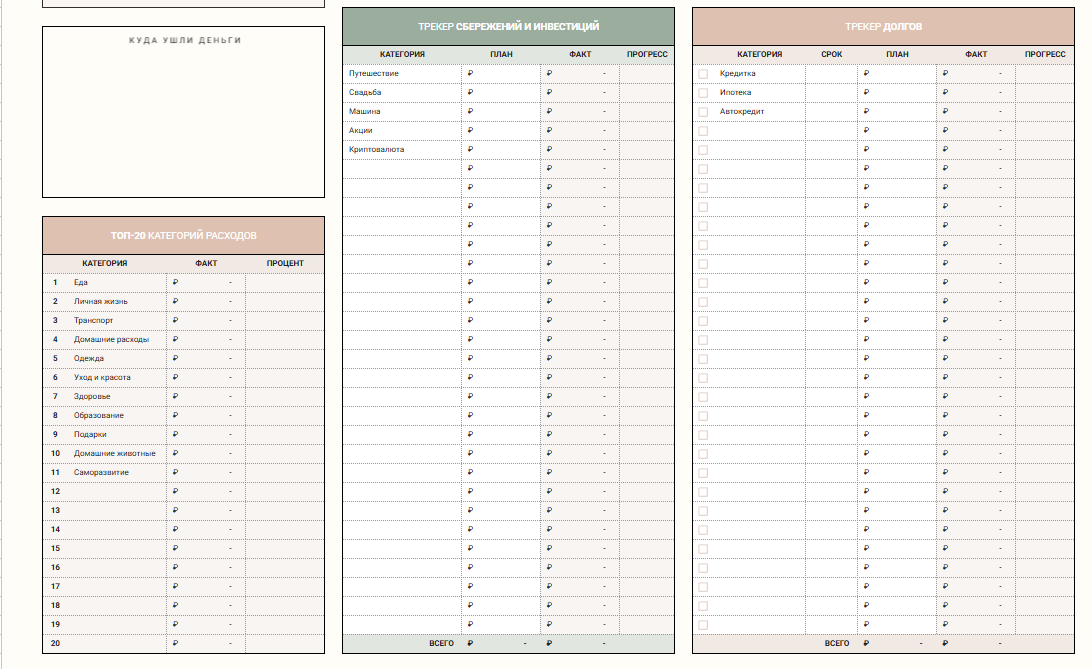 Финансовый планер 3